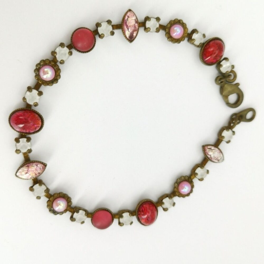 Antique 1920s Czech Glass Bracelet